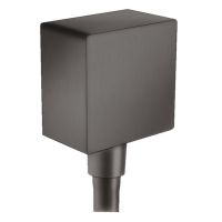Шлангове з'єднання для душа Hansgrohe FixFit Square, шліфований чорний хром (26455340)