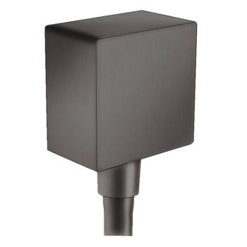Шлангове з'єднання для душа Hansgrohe FixFit Square, шліфований чорний хром (26455340)