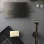 Гігієнічний душ Ritmonio шланг 80см, підключення холодної води, Brushed Black Chrome (72J017BLX)