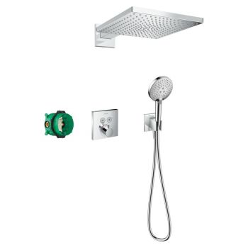 Душова система Hansgrohe Raindance E 300 1jet ShowerSelect Square 6 в 1, хром (27952000)