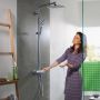 Душевая система Hansgrohe Crometta E Showerpipe EcoSmart 240 1jet с термостатом 9 л/мин, хром (27281000)