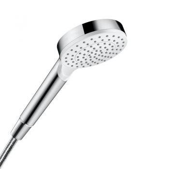 Ручний душ Hansgrohe Crometta 100 1jet, EcoSmart 9л/хв, White/Chrome (26333400)