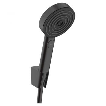 Душовий набір Hansgrohe Pulsify Select Relaxation 105 3jet Porter 1.6 м, чорний матовий (24303670)