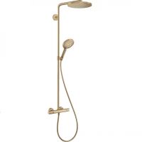 Душевая система Hansgrohe Raindance S 240 Showerpipe PowderRain 1jet с термостатом, brushed bronze (27633140)