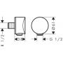 Hansgrohe Fixfit 27453000 Шланговое подключение