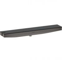 Шлангове підключення Hansgrohe Porter 500 Rainfinity з поличкою L, Brushed Black Chrome (26843340)