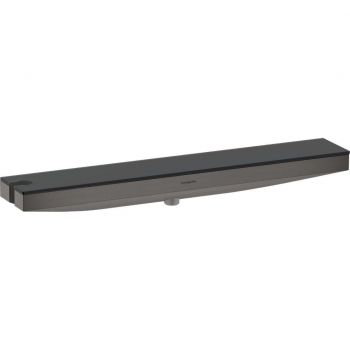 Шланговое подключение Hansgrohe Porter 500 Rainfinity с полочкой L, Brushed Black Chrome (26843340)