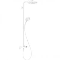 Душевая система Hansgrohe Raindance S 240 Showerpipe PowderRain 1jet с термостатом, matt white (27633700)