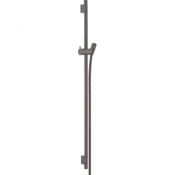 Душова штанга Hansgrohe Unica S Pura 90 см зі шлангом 160 см, чорний матовий хром (28631340)