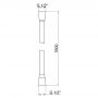 Шланг для ручного душа Qtap Hadice 1600 мм QTHADPVC160B Black Matt