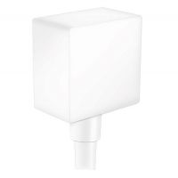 Шлангове з'єднання для душа Hansgrohe FixFit Square, білий матовий (26455700)