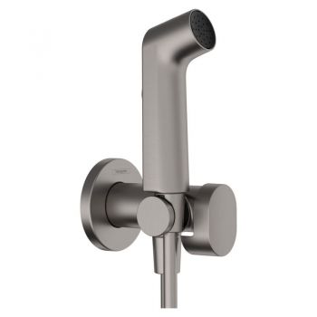 Комплект гігієнічного душу Hansgrohe S EcoSmart+ на змішану воду, Brushed Black Chrome (29232340)