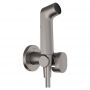 Комплект гігієнічного душу Hansgrohe S EcoSmart+ на змішану воду, Brushed Black Chrome (29232340)