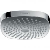 Верхній душ Hansgrohe Croma Select E 180 2jet Showerpipe EcoSmart 9 л / хв, білий / хром (26528400)