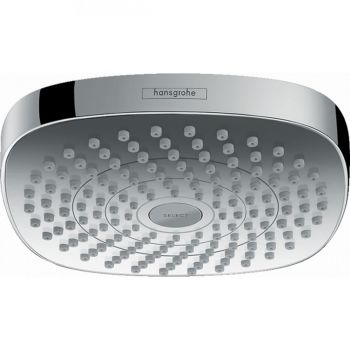 Верхній душ Hansgrohe Croma Select E 180 2jet Showerpipe EcoSmart 9 л / хв, білий / хром (26528400)