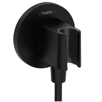 Шлангове приєднання Hansgrohe FixFit Porter S з тримачем, Matt Black (26888670)