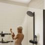 Душевая система Hansgrohe Pulsify Showerpipe 260 2jet EcoSmart с термостатом, черный матовый (24241670)