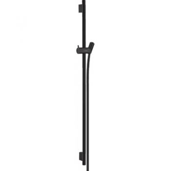 Душова штанга Hansgrohe Unica S Pura 90 см зі шлангом 160 см, чорний матовий (28631670)