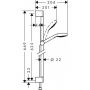 Hansgrohe Croma Select E 26580400 Душевой набор Multi/Unica’Croma
