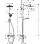 Hansgrohe Crometta S 27269000 Душова система 240 1jet Showerpipe