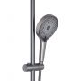 Душевая система для душа Qtap Slavonice на два потребителя QTSLA110GMB45913 Gunmetal Black PVD