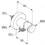 Держатель для душа Kludi A-Qa 60547N0-00