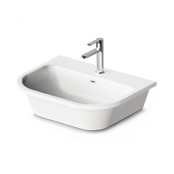 Умывальник подвесной PAA Vario, литый камень, 59,5х47, Glossy Alpine White (IVAR_00)
