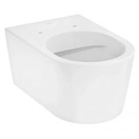 Унітаз підвісний з кришкою Hansgrohe EluPura S 540 rimless безобідковий, білий (60193450_60148450)