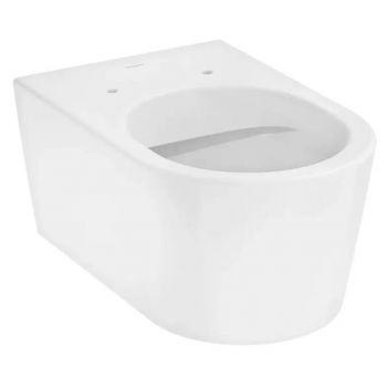 Унітаз підвісний з кришкою Hansgrohe EluPura S 540 rimless безобідковий, білий (60193450_60148450)