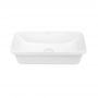 Комплект Qtap Scorpio: Раковина врезная прямоугольная 610х380х150 мм White + Донный клапан PU02