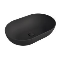 Умивальник на стільницю Flaminia APP 62 x 40 xh 16 cm, без переливу, Carbone matt (AP62ACAR)