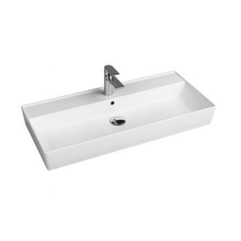 Умивальник підвісний Quarter Bath Cross Line 100x45, білий (72CL23100.00.1.3.01)
