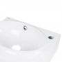 Комплект Qtap Leo: Раковина подвесная овальная правая 430x290x140 мм White + Донный клапан PU02O