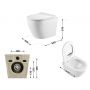 Унитаз подвесной Qtap Robin Ultra Quiet безободковый с сиденьем Soft-close 520x365x365 мм WHITE