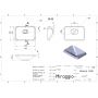 Раковина Miraggio Albena Mirasoft 440x310