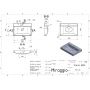 Раковина Miraggio Varna 600 mirastone gray