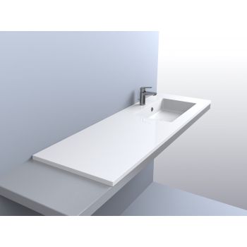 Умывальник Fancy Marble Linda 1500 мм. белый