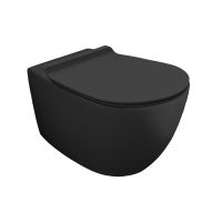 Унитаз подвесной Simas Vignoni VI18/F85/VI004NM Rimless с крышкой soft-close Black matt