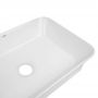 Комплект Qtap Virgo: Раковина накладная прямоугольная 490х350х110 мм White + Донный клапан PU02