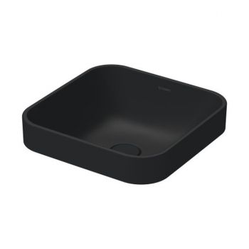 Умывальник накладной Duravit Happy D.2 Plus 40х40, антрацит матовый (2359401300)