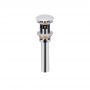 Комплект Qtap Crow: Раковина напольная моноблок 450x435x835 мм White + Донный клапан PU02O