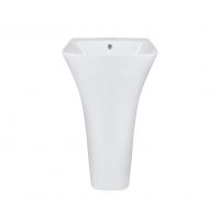 Раковина напольная моноблок Qtap Crow 450x435x835 White QT0511G315WN