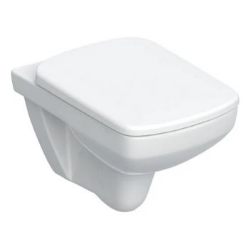 Geberit Selnova Square 501.961.00.1 Унитаз подвесной Rimfree, с сиденьем с крышкой SoftClose, Quickfix. 53 см.