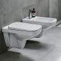 Geberit Selnova Square 501.961.00.1 Унитаз подвесной Rimfree, с сиденьем с крышкой SoftClose, Quickfix. 53 см.