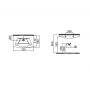 Idevit Vega 2801-0755 Раковина 75 см.