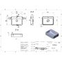 Раковина Miraggio Kelley Mirasoft 750x410