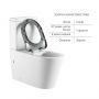 Унитаз напольный Qtap Freedom инклюзивный Rimless безободковый с сиденьем Soft-Close WHITE QT22226098W
