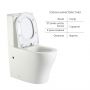 Унитаз напольный Qtap Virgo Ultra Quiet безободковый с сиденьем Soft-Close WHITE QT18226092AW