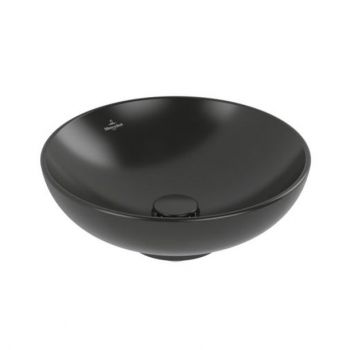 Умывальник на столешницу Villeroy & Boch Loop & Friends d42, CeramicPlus, черный матовый (4A4601S5)