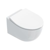 Підвісний унітаз з кришкою Catalano Italy 52x37 newflush, безобідковий, білий (0711520001_0751100001)